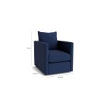 Beckham Outdoor Thin Track Arm Swivel Chair - Image 3