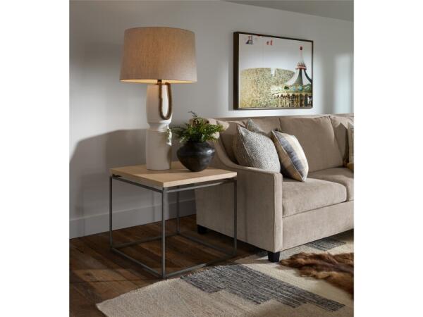 Modern Farmhouse End Table End tables Cream