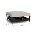 Kara Ottoman with Trays and Casters - Image 5
