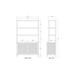 Kagu Open Hutch W/ Rattan - Image 8