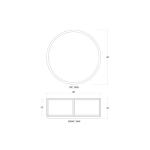 Cohan Round Coffee Table W/ Wood Shelf - Image 4