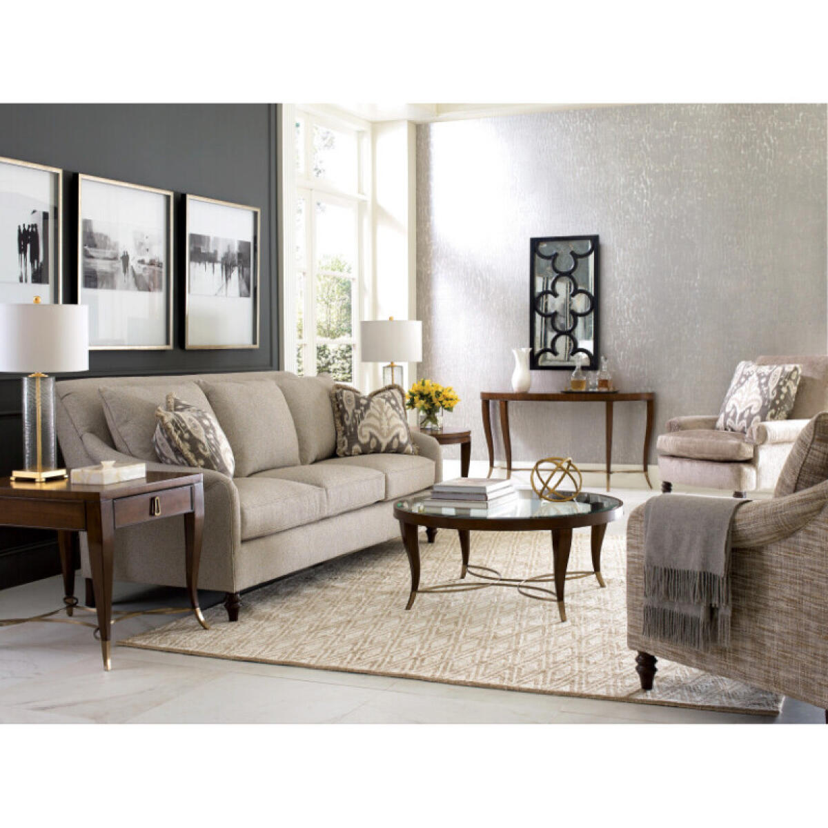 040201f074c9a83d61bcf6d2dbdbaab7 Vantage Round Coffee Table - Image 1