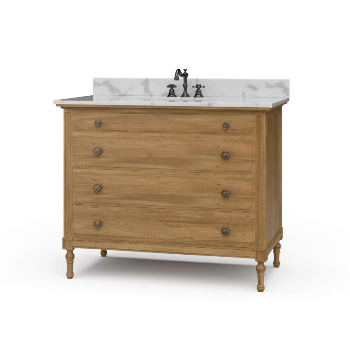 04026db888b24030d97d2c12ca8b6d80 Carrington Single Vanity W/ Sink & Marble Top - Image 1