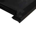 Meritage Jr Executive Desk Desks Aged Charcoal w/ Rub Thru & Caramel 30