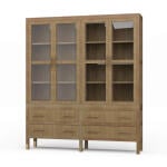 Kagu 4 Door Tall Cabinet W/ Premium Rattan