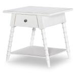 Vintage Market AT Splayed Bobbin Leg 1 Drw End Table Picket Fence CLH4012-505