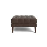 Danbury Leather Ottoman - Image 3