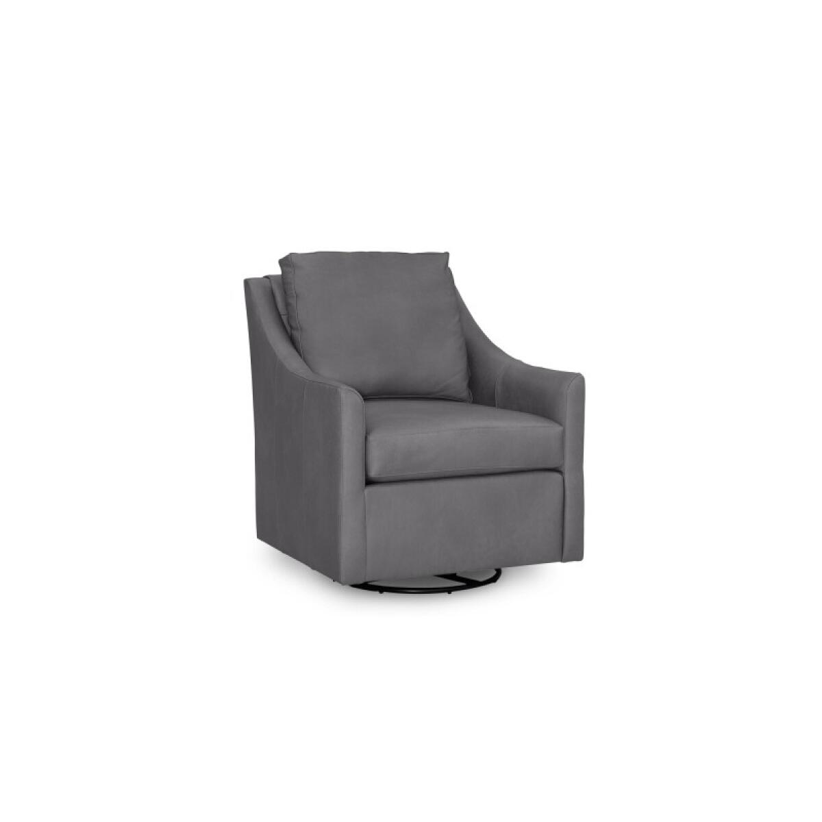 04a2683d95e1e09745977f7bcd69ea6c Sloan Leather Slope Arm Swivel Glider Chair - Image 1