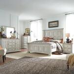 Big Valley Queen Panel Bed, Dresser & Mirror, Chest, Night Stand Bedroom Sets Bedroom Sets 4