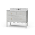Chloe Single Vanity W/ Sink & Marble Top
