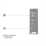 Kagu Tall Cabinet Wrapped In Raffia - Image 2