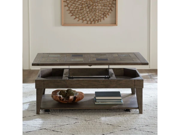 Arrowcreek Lift Top Cocktail Table Cocktail & Coffee Tables Brown