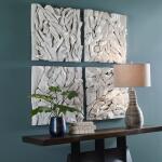 Rio Wood Wall Decor, Whitewashed Wall Decor Uttermost 14