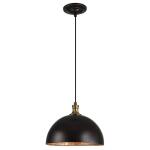 Placuna, 1 Lt Pendant Lighting Black 16