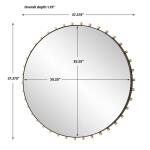 Cosmopolitan Round Mirror Mirrors Black 15