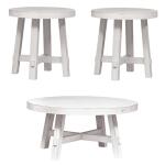 Modern Farmhouse 3 Piece Set Table Sets Cocktail Tables 9