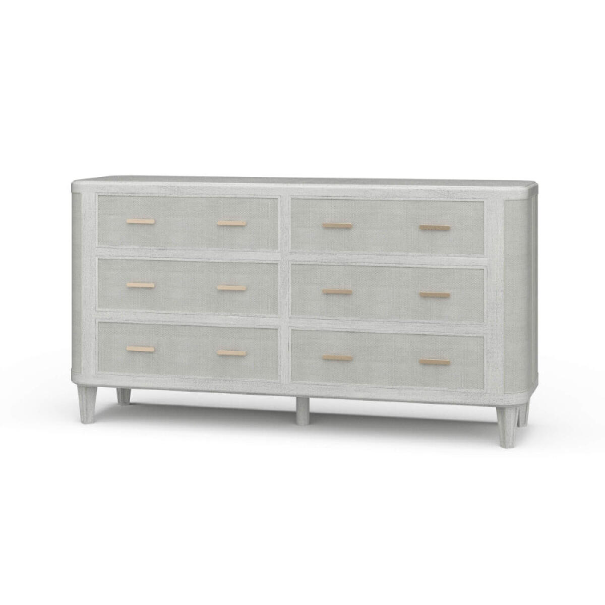 05b82b9e4b2f300943e54024aa36128a Lexington 6 Drawer Dresser W/ Rattan - Image 1