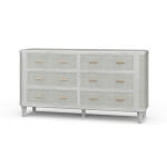 Lexington 6 Drawer Dresser W/ Rattan
