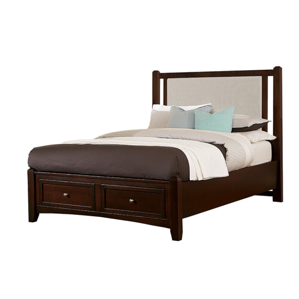 05e6d490be09eb1bb348477c1806ee46 Bonanza Upholstered Storage Bed - Grey - BB27-551-054-050B-502-555 - Image 1