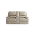 Parsons Leather Power Reclining Loveseat with Center Console Sofas Bassett Furniture 7