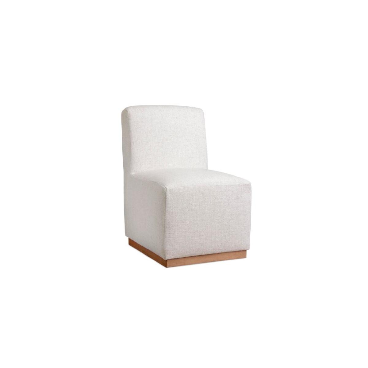 062c63efa7400740383a95e2c971dac2 Banks Upholstered Dining Chair with Casters - Image 1