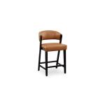 Asher Upholstered Faux Leather Counter Stool