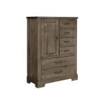 Cool Rustic Standing Chest - 6 Drawers With 1 Door - 172-117