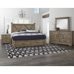 Cool Rustic Queen X Bed With Footboard Storage Beds Beds 13