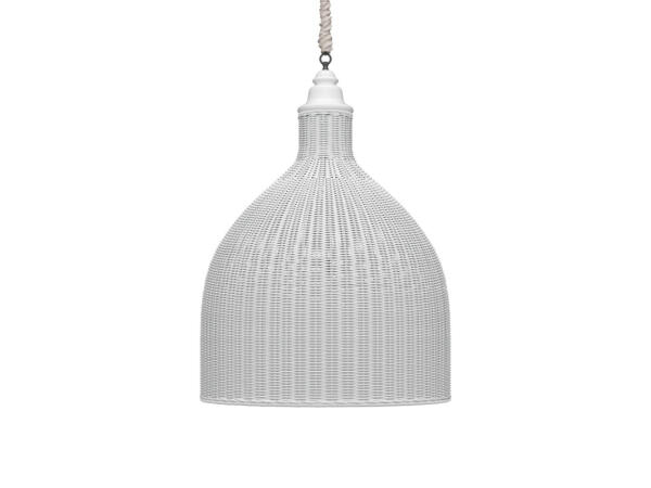 Hampton Rattan Pendant Extra Large Lighting Architectural White