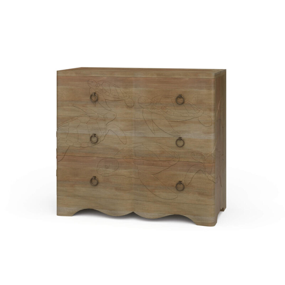 06f8ef68f30c5aa897a7d895df810d61 Chelonian Turtle 3 Drawer Chest - Image 1