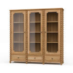Milano Bookcase W/ 3 Glass Doors