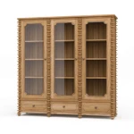 Milano Bookcase W/ 3 Glass Doors
