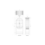 Napa Wine Cabinet W/ Mirrored Back - Image 8