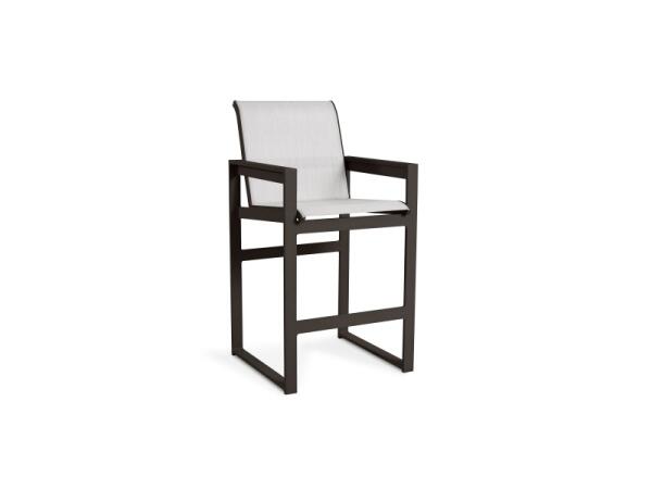 Bonavista Outdoor Track Arm Bar Stool Outdoor Chairs Bassett Furniture