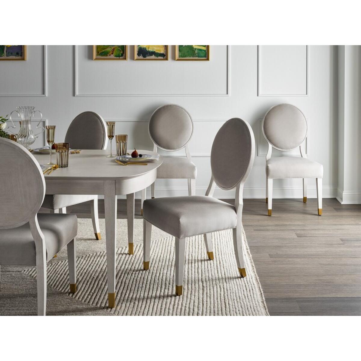 Love. Joy. Bliss.-Miranda Kerr Home Love Joy Bliss Oval Side Chair Chairs & Benches Alabaster 2 Love. Joy. Bliss.-Miranda Kerr Home Love Joy Bliss Oval Side Chair Chairs & Benches Alabaster 2