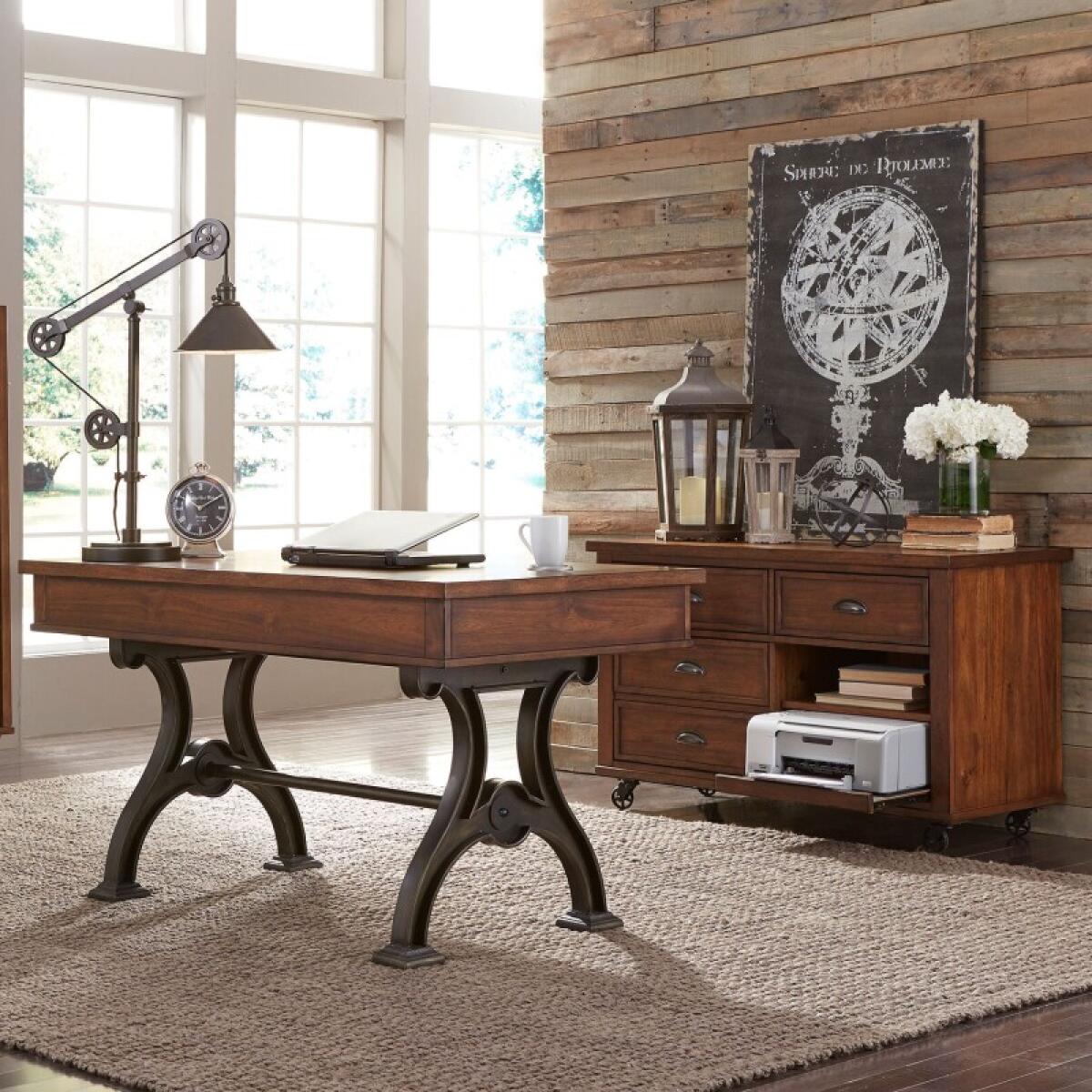 0741a0ccfbac873aacf6f6b802e87ffc Arlington House Complete 2 Piece Desk - Image 1