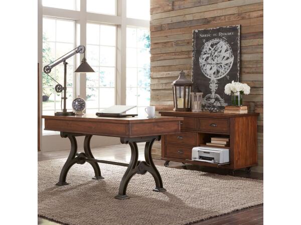 Arlington House Complete 2 Piece Desk Desks Brown