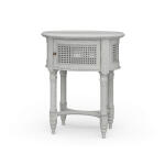 Montego Side Table W/ Rattan Door