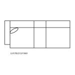 P1 Laf Glider Loveseat With Console, And One 18″ Pillow Loveseats Brown 10