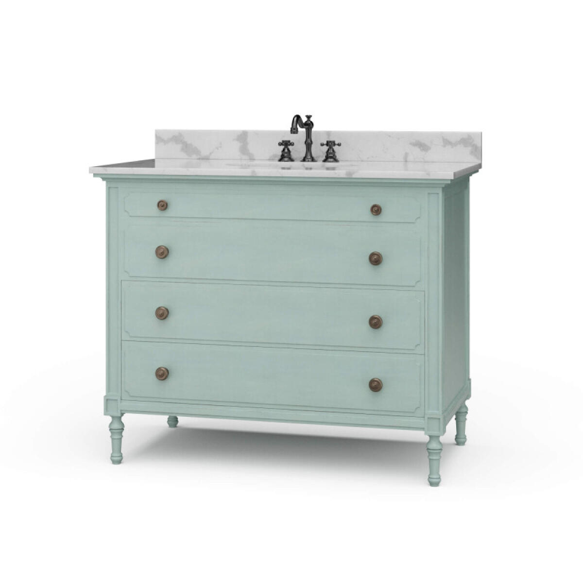 08196c63623b3fdbb3b0f5ac5531743d Carrington Single Vanity W/ Sink & Marble Top - Image 1