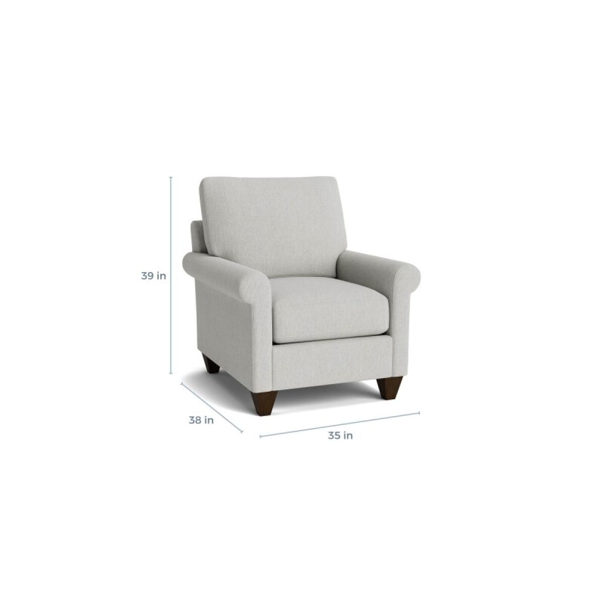 083e3476cfa1a22b02c1947f83a7ed15 True Custom™ True Custom® Roll Arm Accent Chair - Image 1