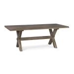 Crossbuck Live Edge Rectangle Dining Table Dining Tables Bassett Furniture 15