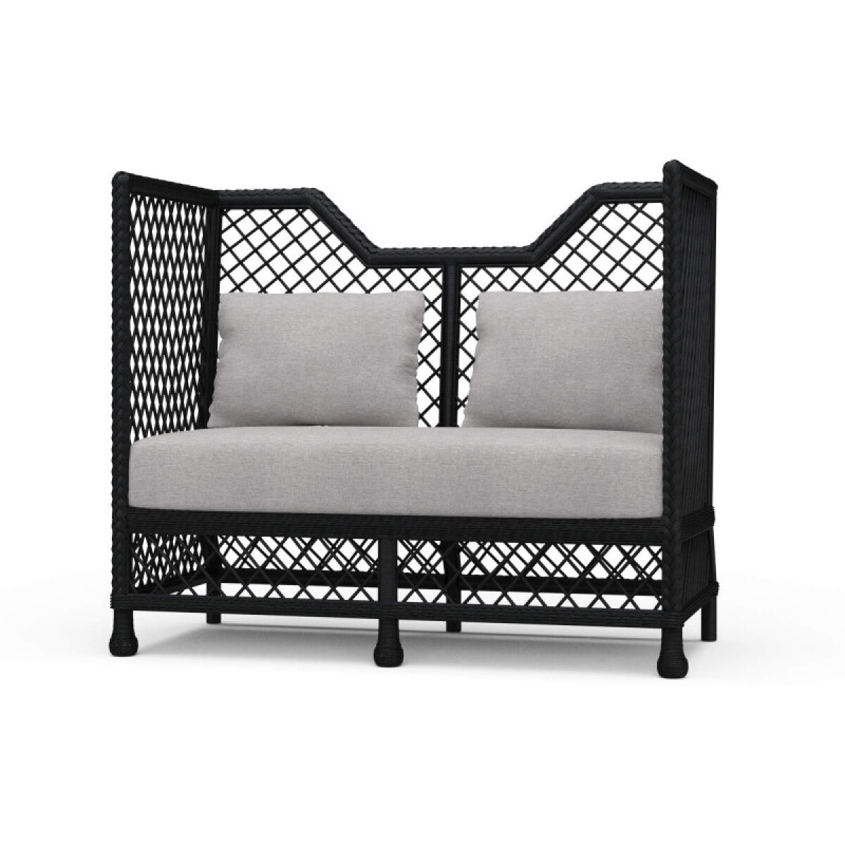 0842fb71d566d4ac8a7b2b60594bfded Rabana High Back Rattan Loveseat - Image 1