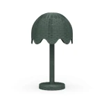 Scalloped Rattan Table Lamp