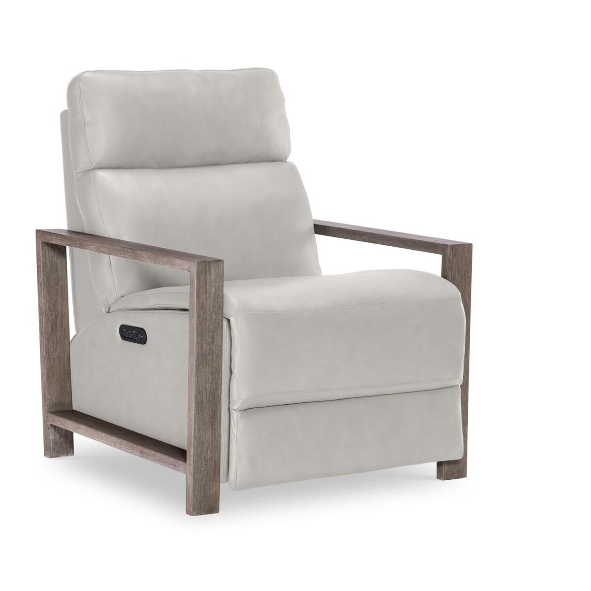 086e0d596346cc3575cc31d40abfab24 Wood Arm Recliner Miramar Mink 3301 LU930R2W1800 - Image 1