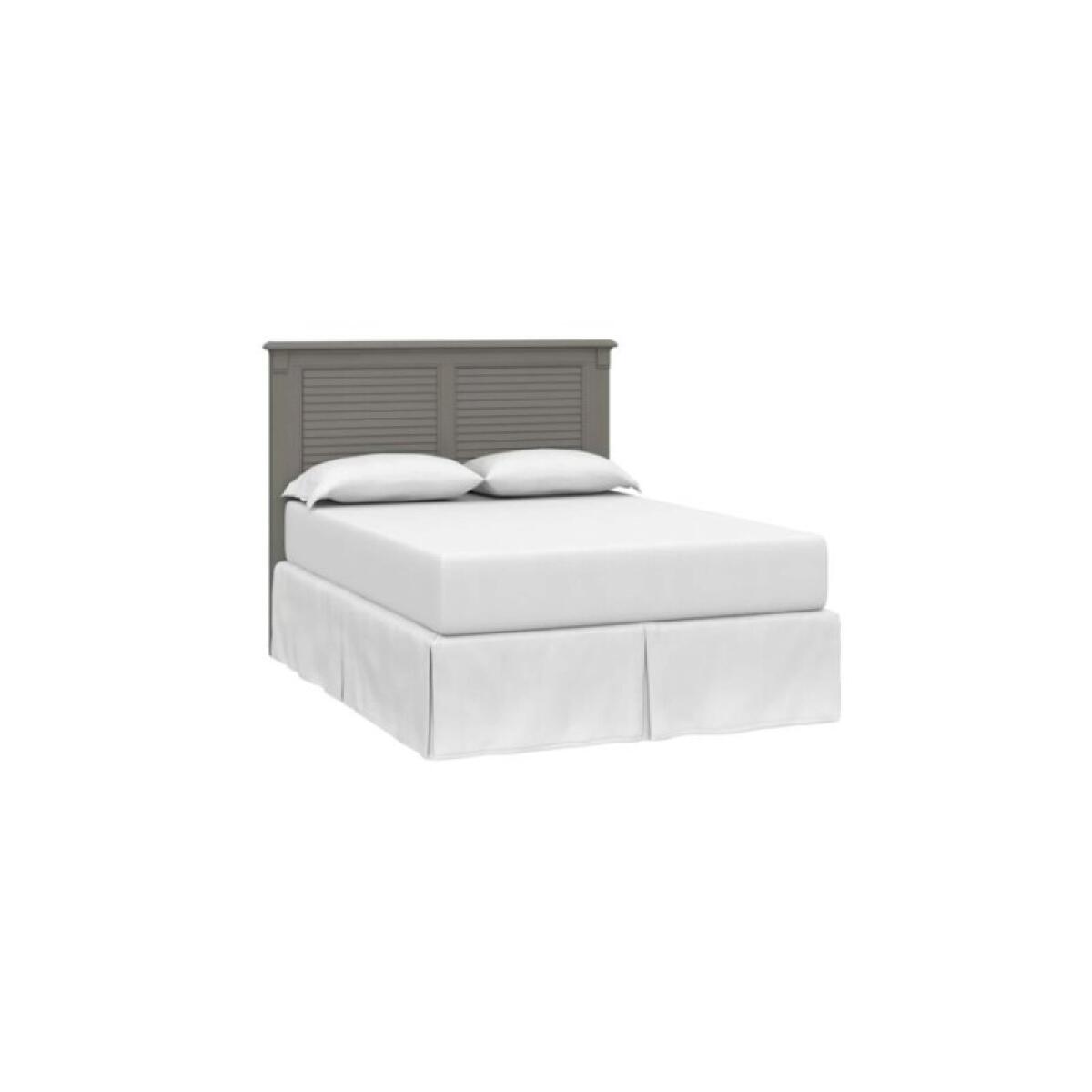 087acbc2abca842ecf907fb0529183da Shoreline Ocean Grey Louvered Headboard - Image 1