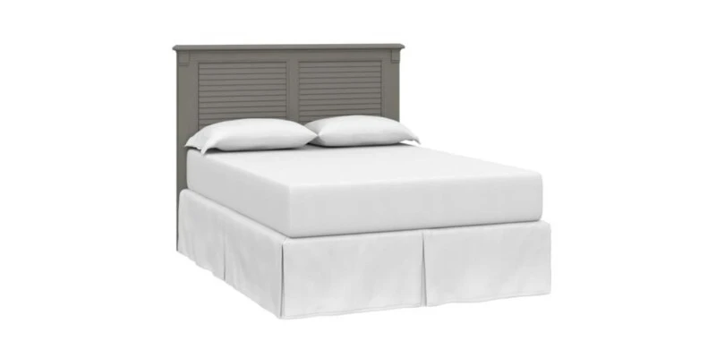 087acbc2abca842ecf907fb0529183da Shoreline Ocean Grey Louvered Headboard - Image 1