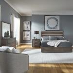 Cascade Falls King California Panel Bed, Dresser & Mirror, Night Stand Bedroom Sets Bedroom Sets 4