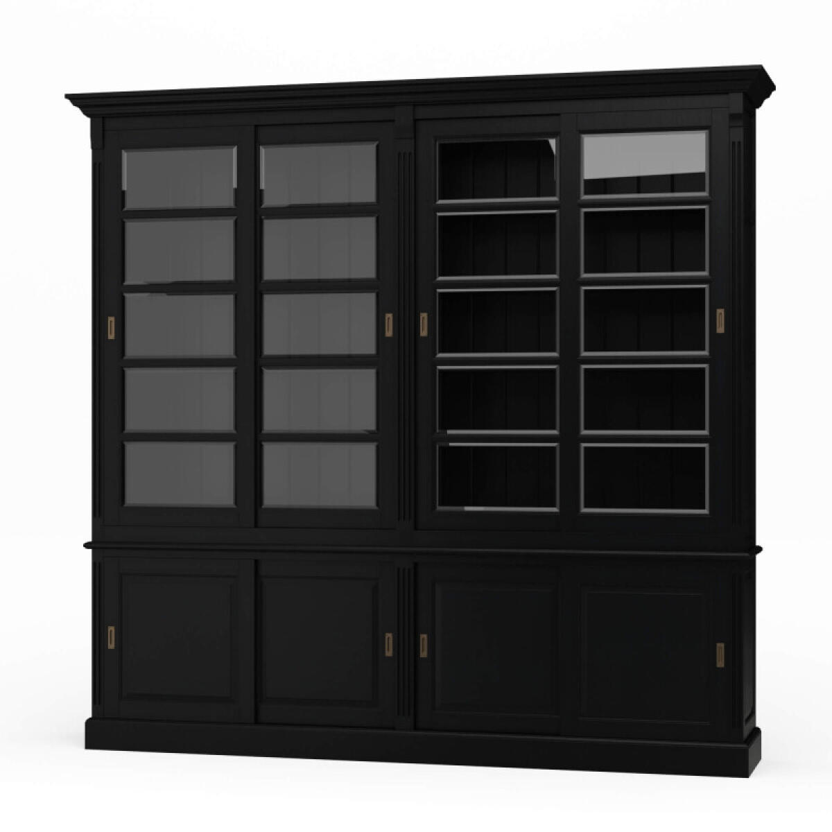 08e25aacc0c508311ba4527002af0694 Hudson 99'' Bookcase W/ Sliding Doors - Image 1