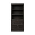 Harvest Home 2 Piece Hutch & Cabinet Set Office Storage Brown 14